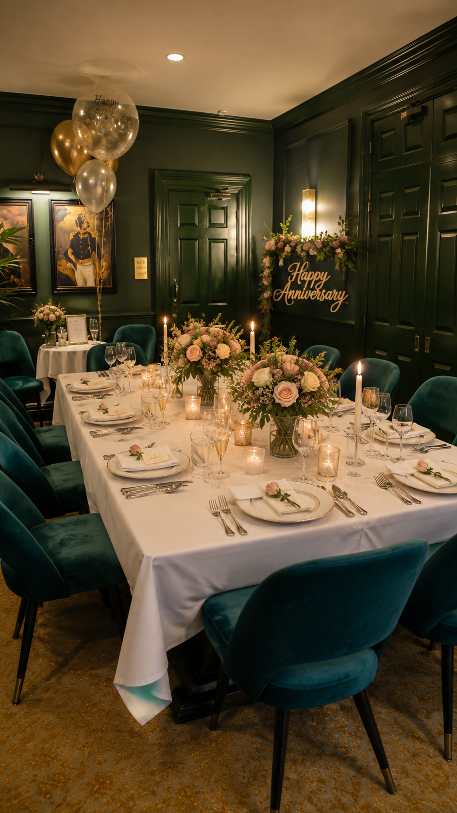 Elegant Chapel Style Anniversary Setting