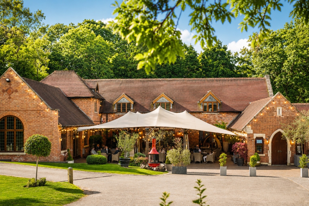 The Stables Marquee Courtyard Setup